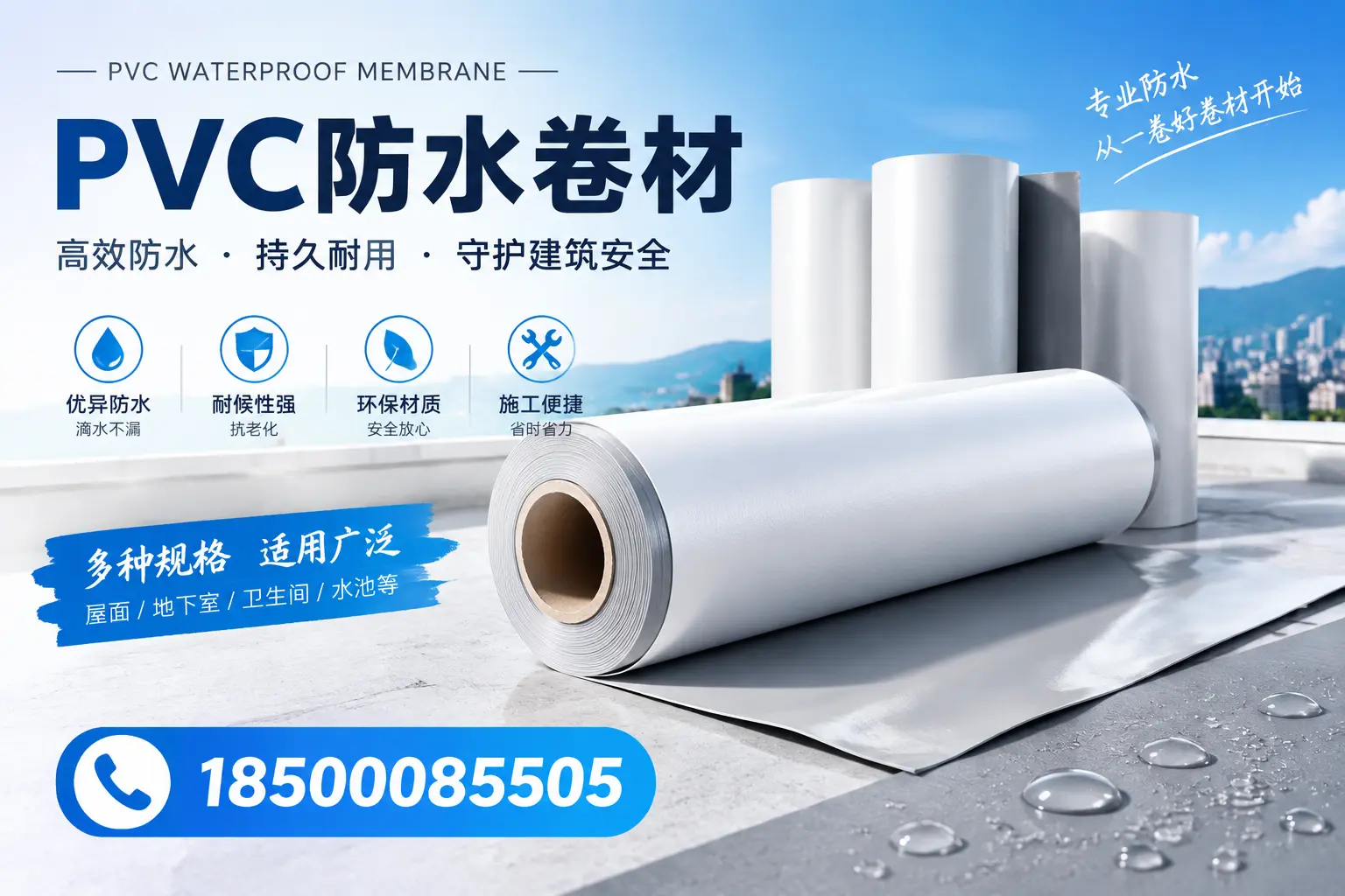 如何选择适合的PVC防水卷材?专家为您解答白山的需求