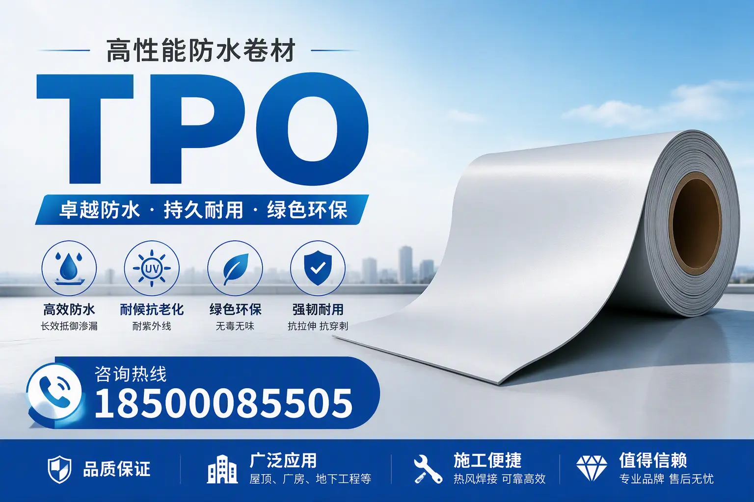 TPO材料的环保特性及其在白山的应用